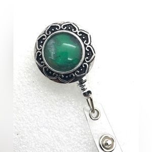 Handmade 18mm Snap Retractable Pull ID Badge Holder Reels Recoll with clip